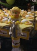 Tubete personalizado amarelo e branco