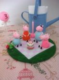 Topo de bolo Pepa Pig  piquenique